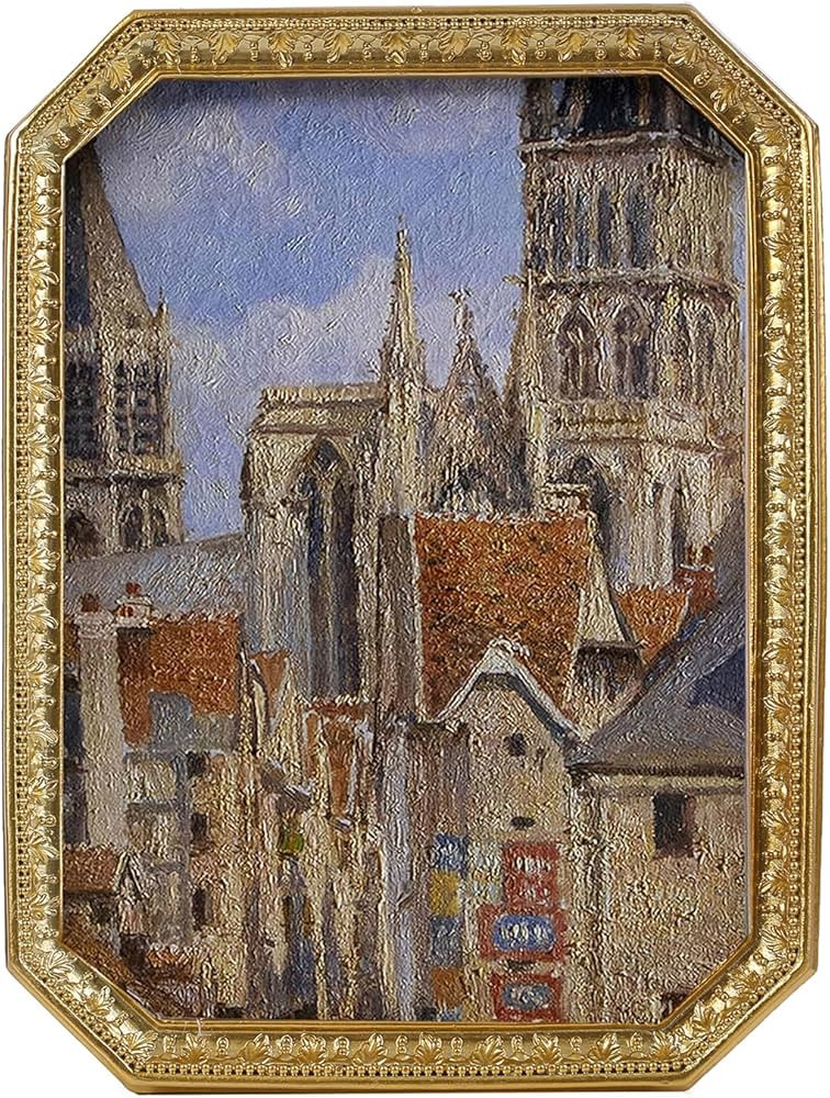 SIKOO Vintage Picture Frame 4×6 Antique Gold Picture Frame Ornate Photo Frame Tabletop and Wall ... | Amazon (US)