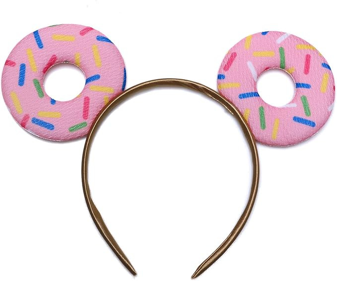 Cute Donut Mouse Ears Headband for Donut Party Supplies or Doughnut Costume Accessories | Amazon (US)