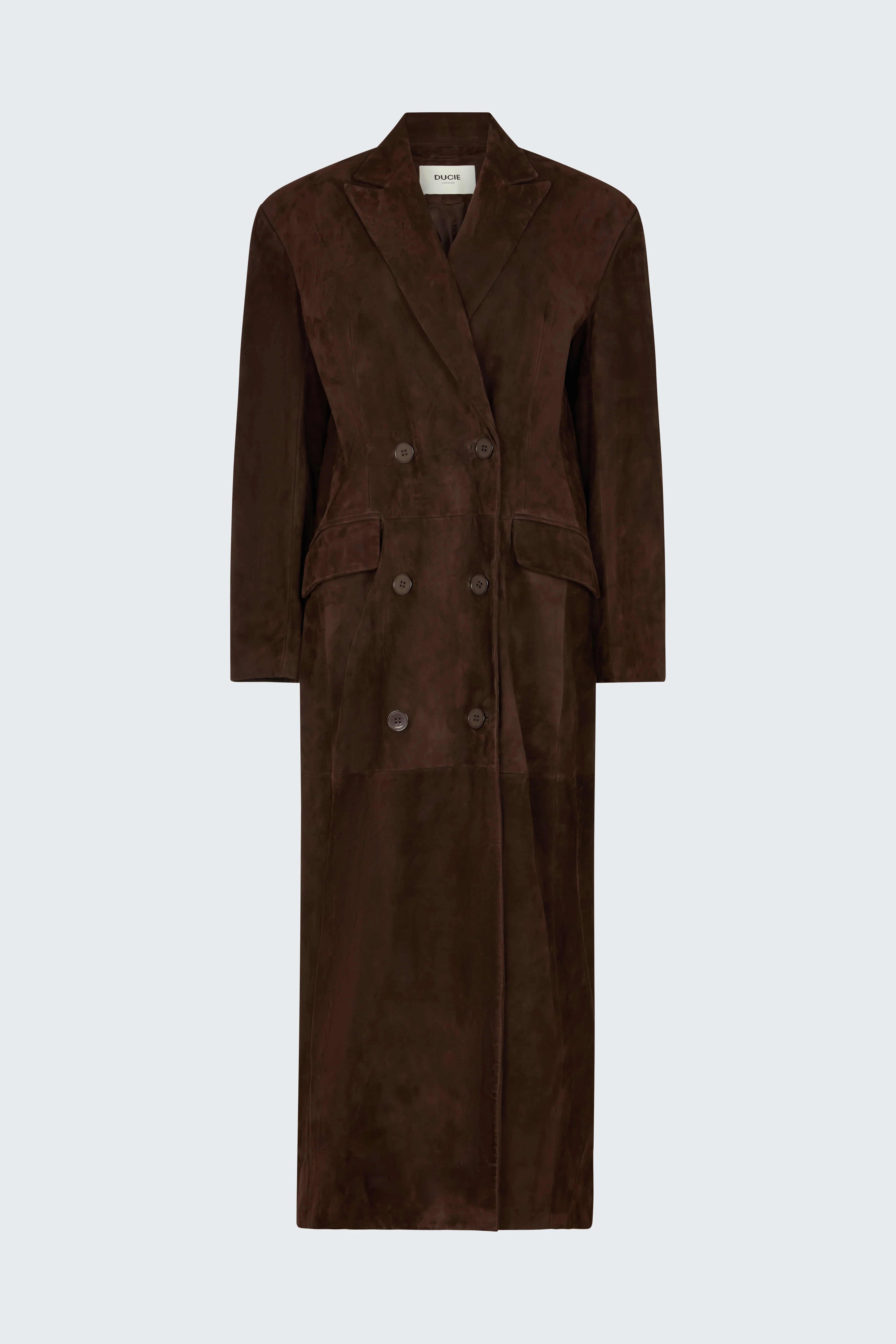 Aggie Suede Coat | DUCIE
