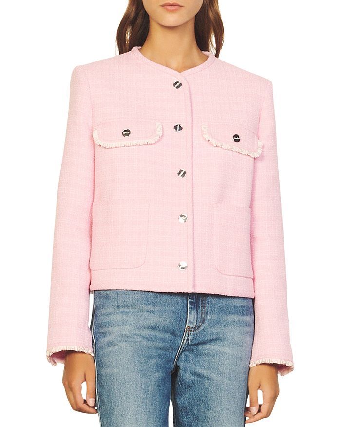 Sandro Diana Tweed Jacket Women - Bloomingdale's | Bloomingdale's (US)