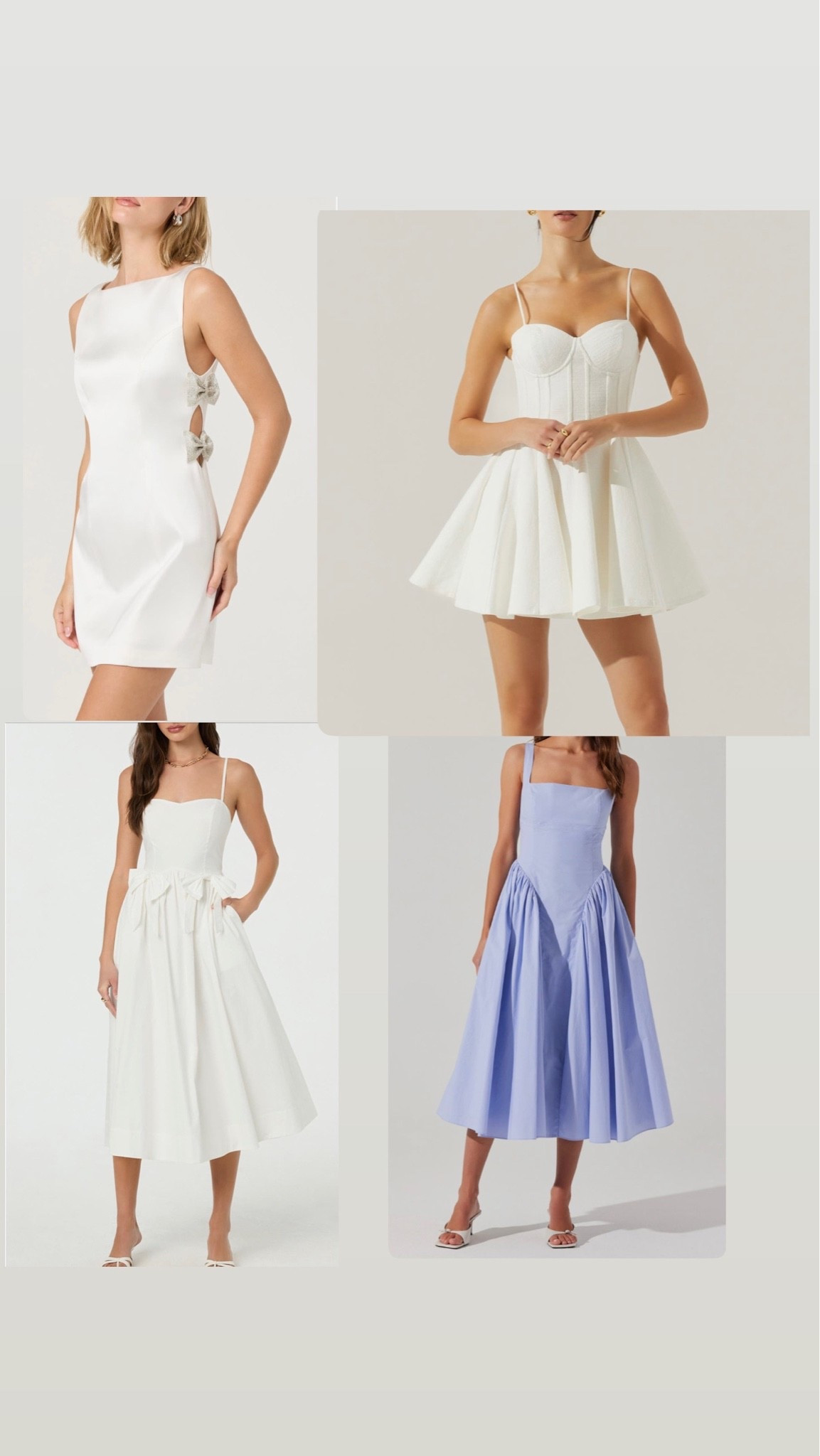 These dresses are great for your next party, shower , or if you are a bride . Great dresses that you can wear for any occasion #bride #bridalparty #brides #weddingguest #whitedress

#LTKWedding #LTKSaleAlert #LTKootd