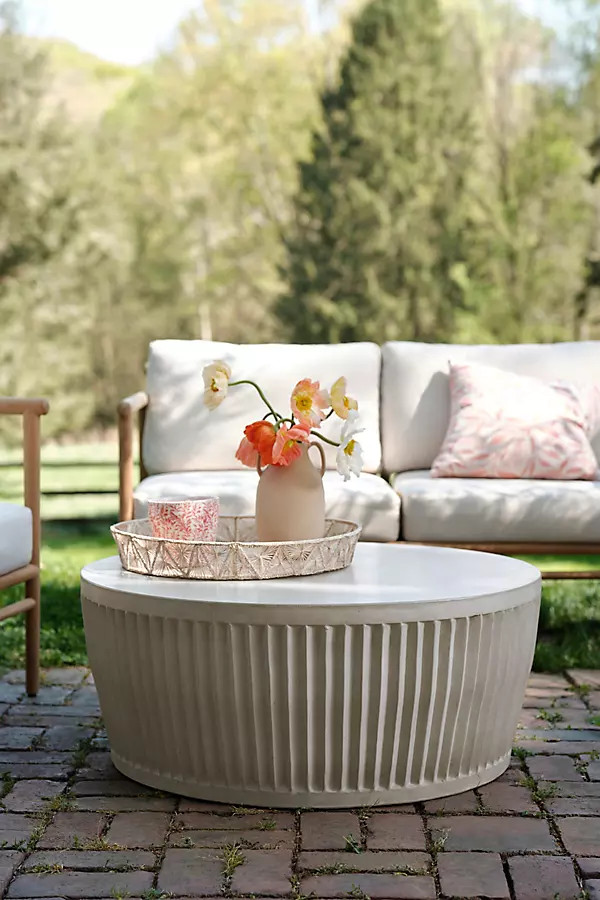 Ridge Concrete Coffee Table | Anthropologie (US)