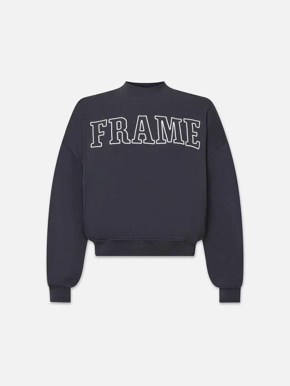 FRAME Block Letter Sweatshirt  in  Navy | Frame Denim