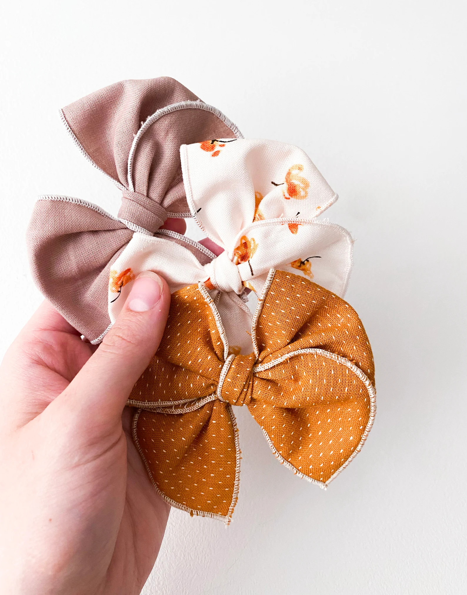 Fall hair bows, October Days Collection, baby bows, fable bows, toddler bows, neutral, soft hair ... | Etsy (US)