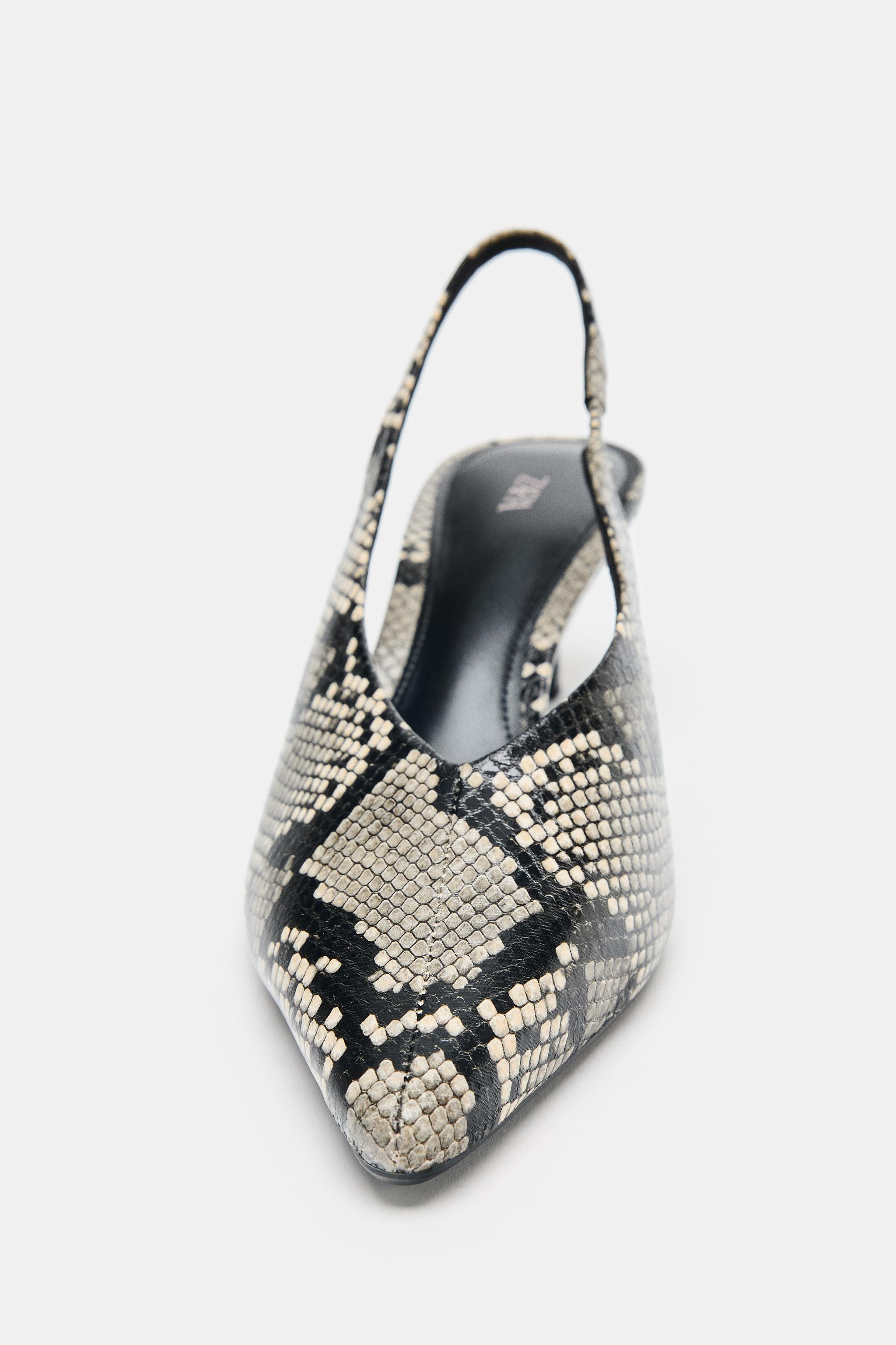 ANIMAL PRINT SLINGBACK SHOES | Zara UK