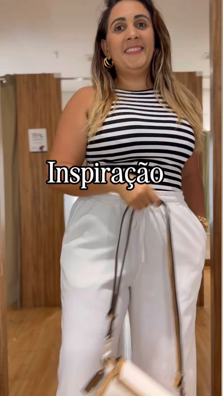 Look elegante, calça em viscolinho branca e body preto e branco exclusivo da @lojasrenner !
Look coringa para várias ocasião!