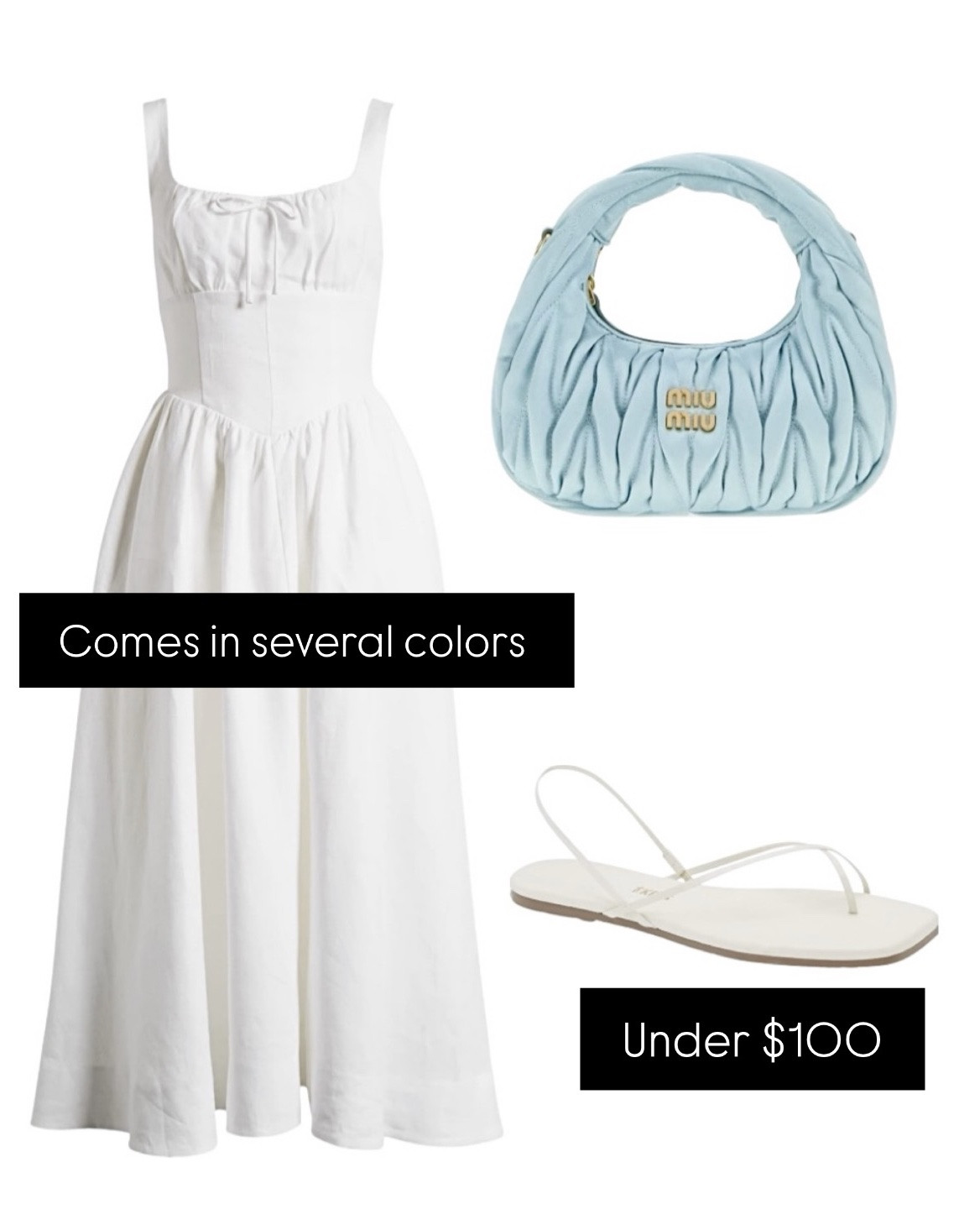White dress
Summer dress
Miu Miu bag $600 off!

#LTKdayinmylife #LTKootd