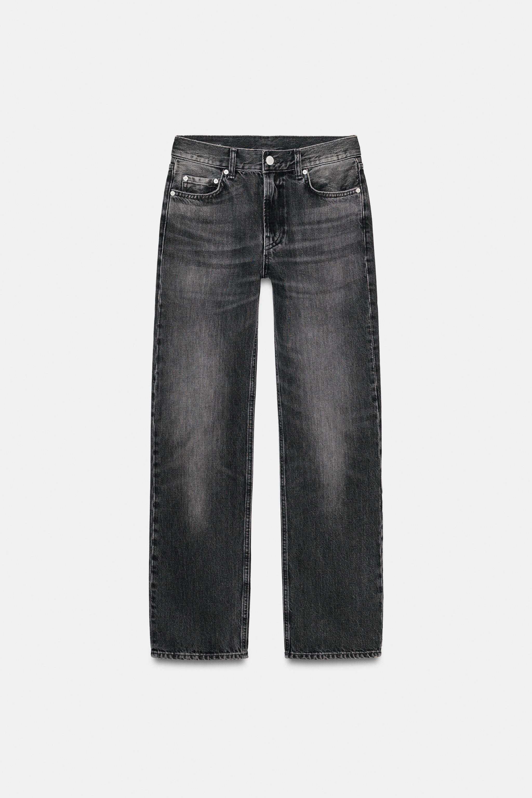 ZW COLLECTION MID-RISE STRAIGHT LEG JEANS | Zara US