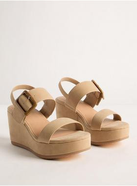 Buckle Two Piece Platform Wedge (WW) | Torrid (US & Canada)