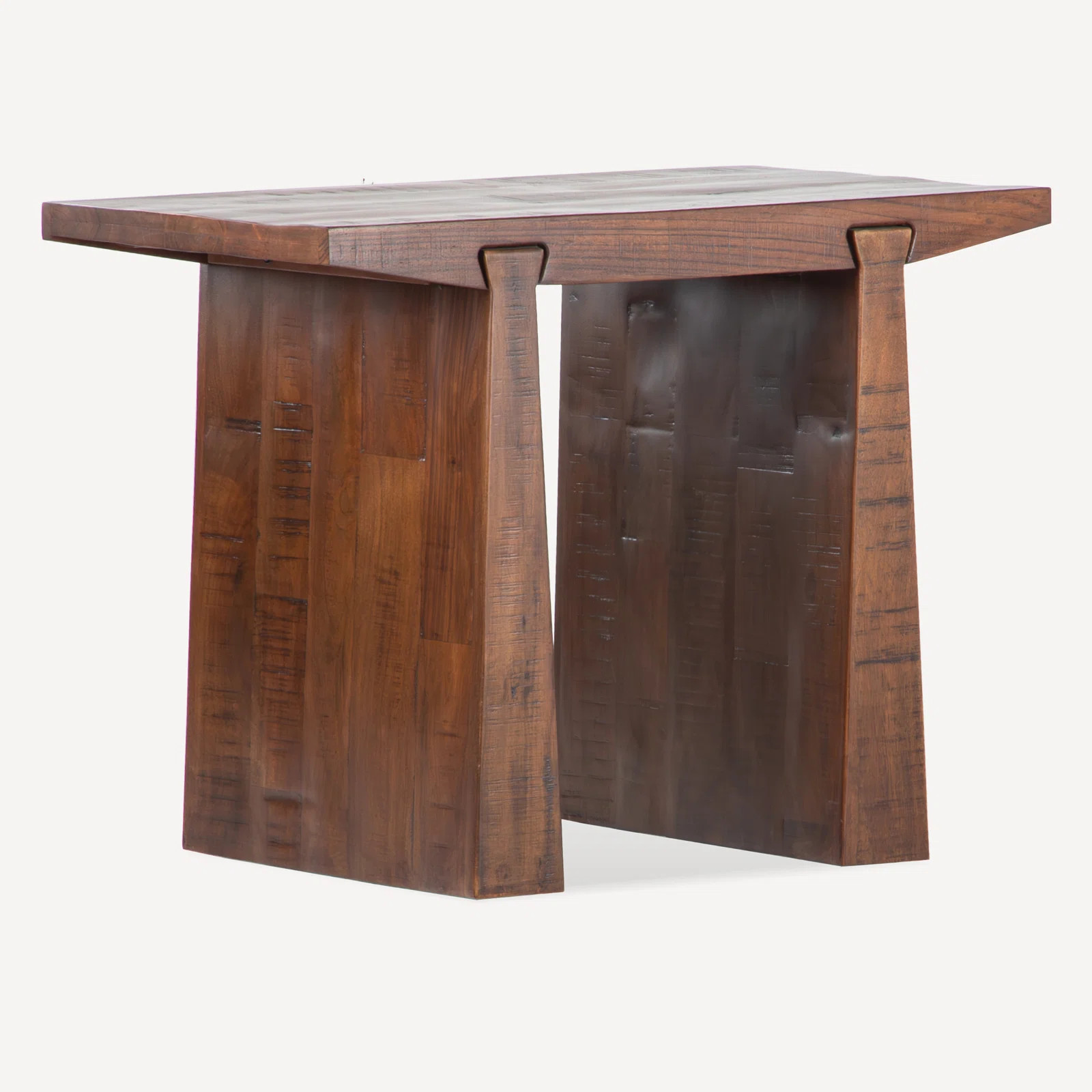 Janke Reclaimed Wood Side Table - Rustic | Wayfair North America