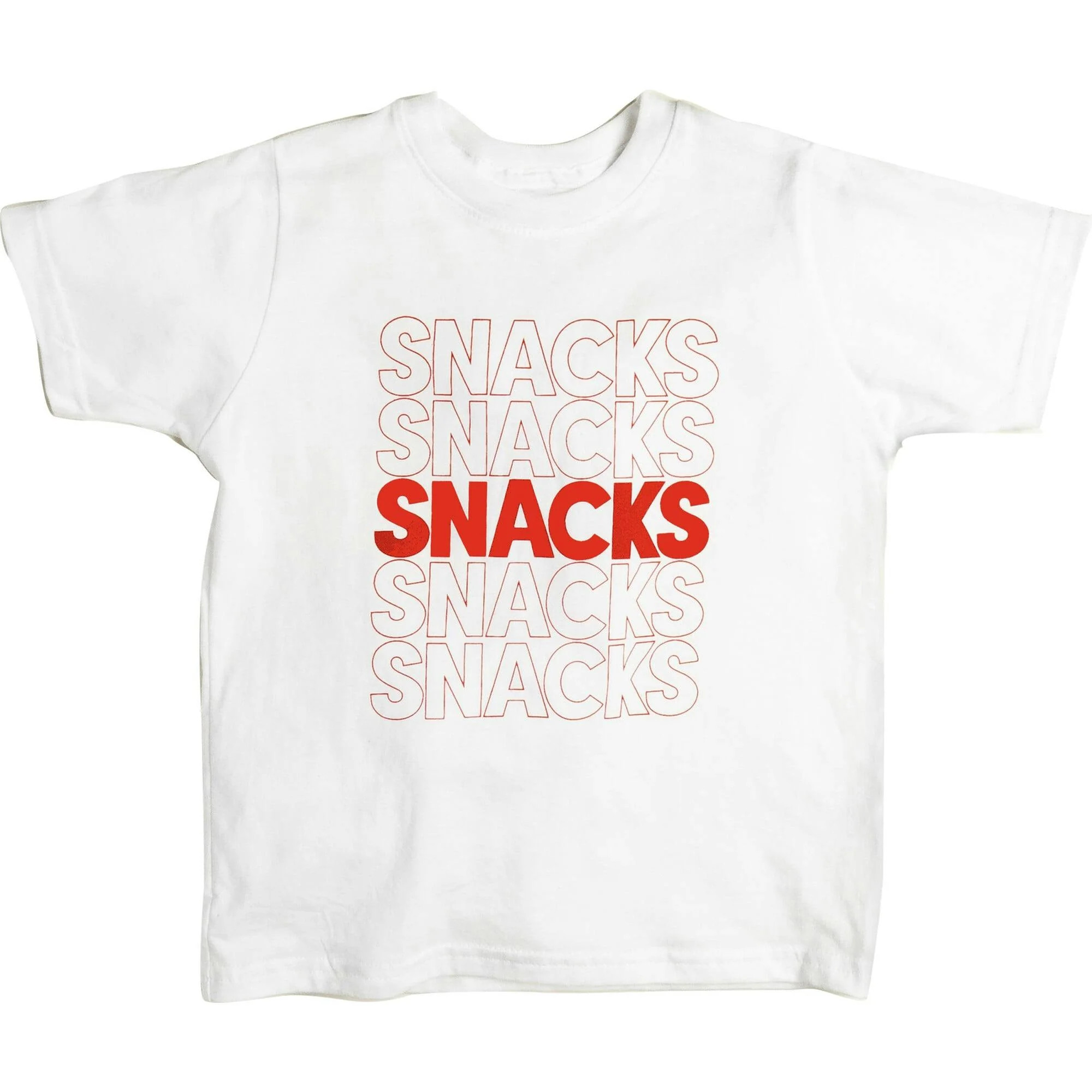 Snacks Tee Shirt, Red | Maisonette