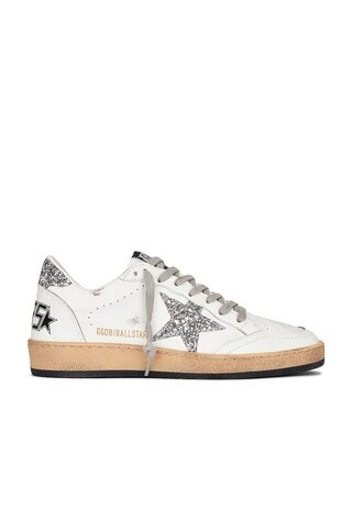 Ball Star Sneaker in White & Silver | Revolve Clothing (Global)