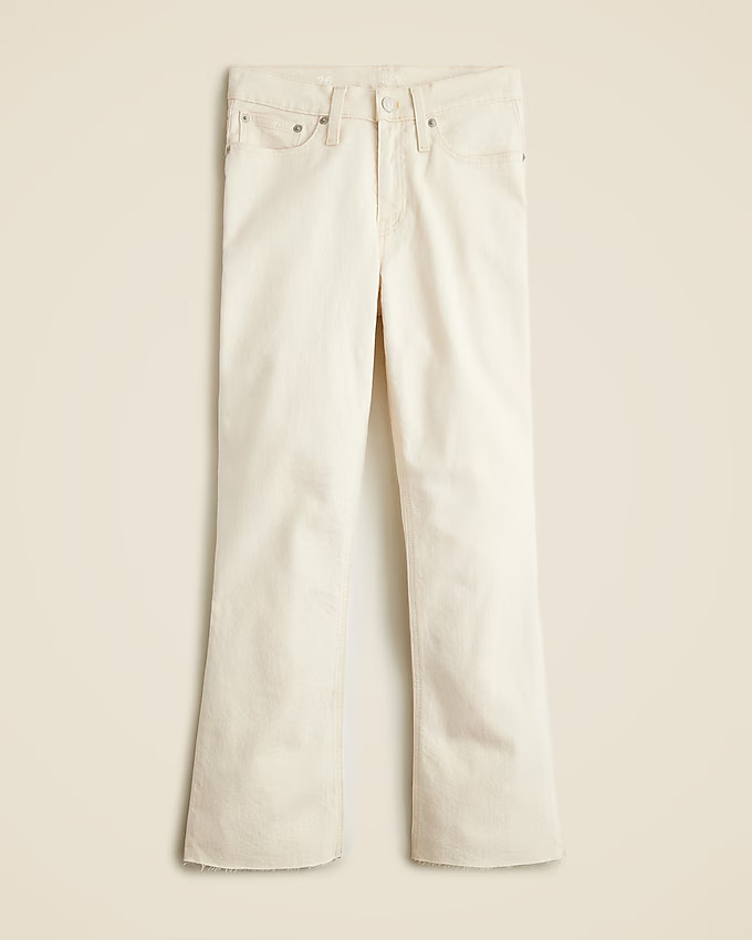 9" demi-boot crop jean in Ecru wash | J. Crew US