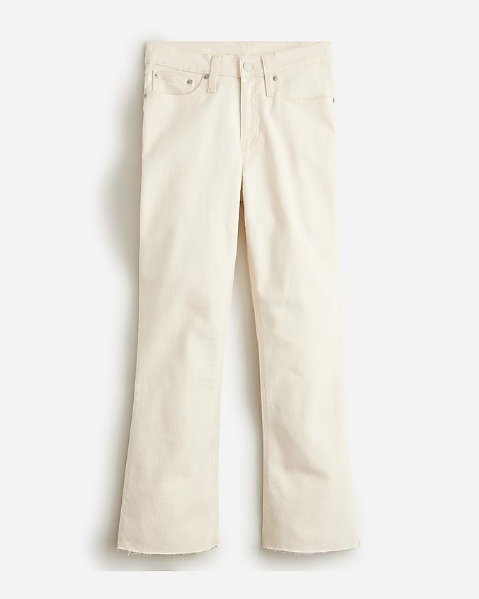 9" demi-boot crop jean in Ecru wash | J.Crew US