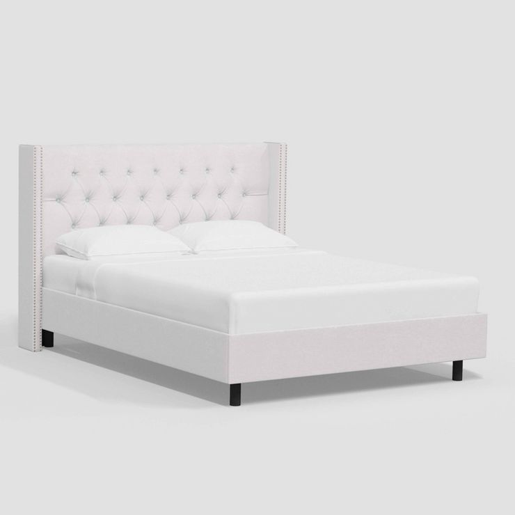 Louis Wingback Platform Bed in Luxe Velvet - Threshold™ | Target