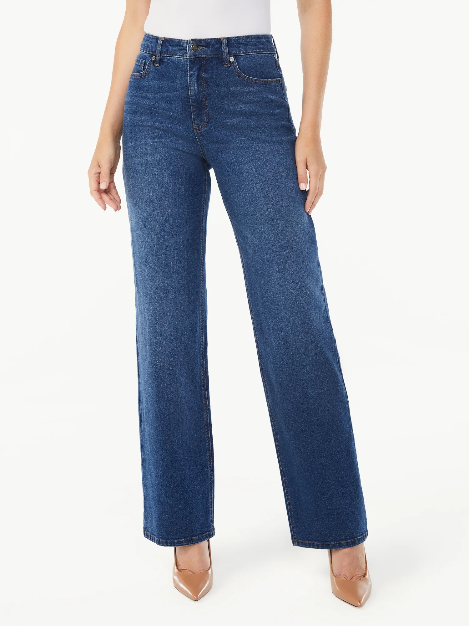 Sofia Jeans by Sofia Vergara Women's Diana Super High Rise Palazzo Jeans - Walmart.com | Walmart (US)