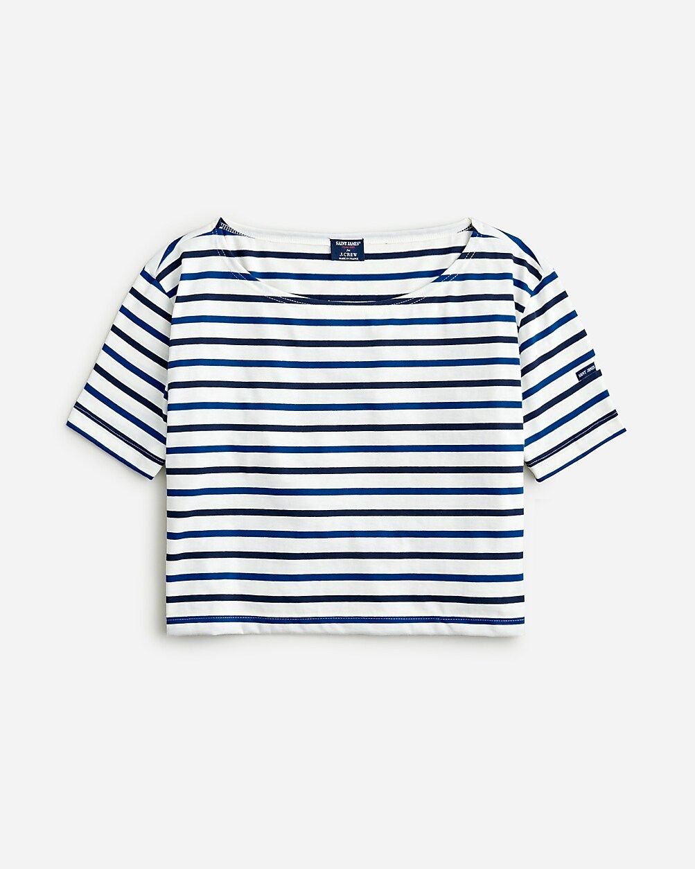 Saint James® X J.Crew cropped boatneck T-shirt | J. Crew US