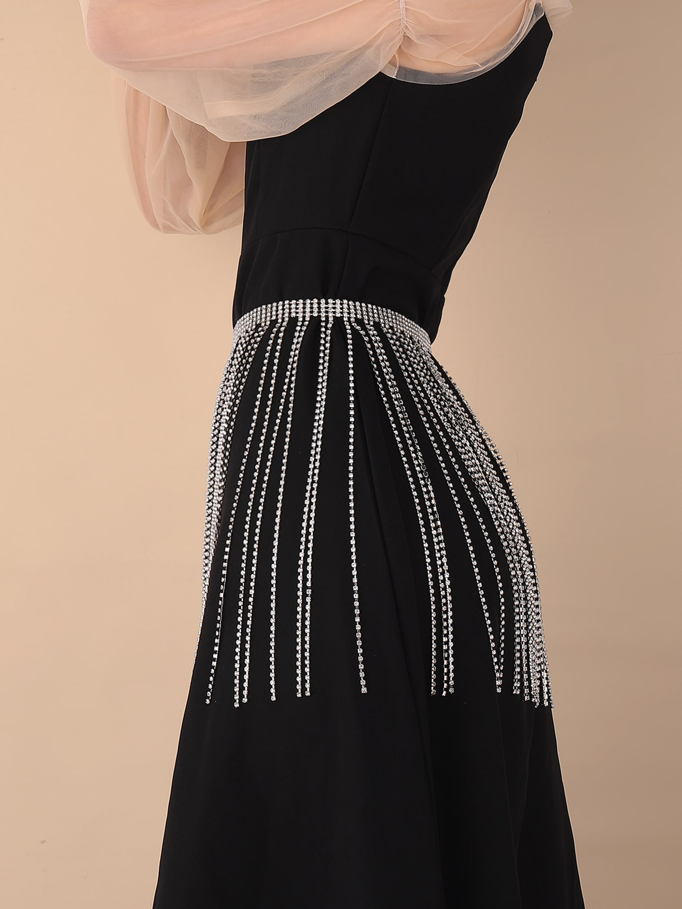 Rhinestone Tassel Belt | SHEIN