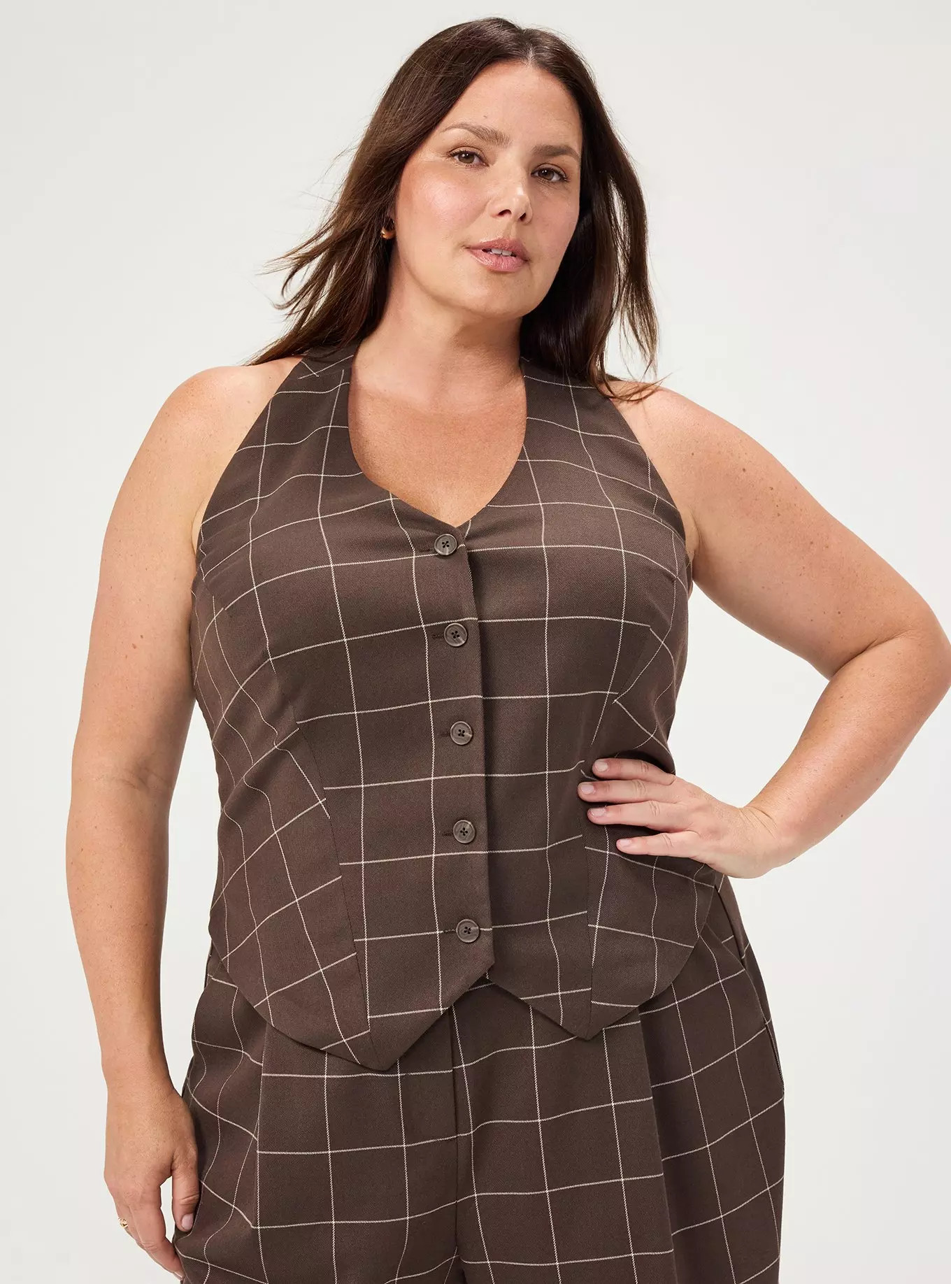 Studio Luxe Twill Halter Top | Torrid (US & Canada)