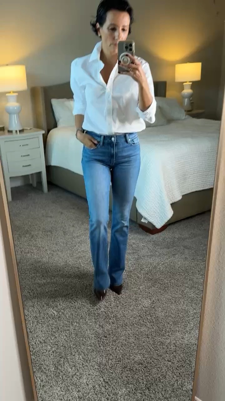 Bootcut jeans are a classic for a reason. The subtle flare through the leg creates a beautiful shape and makes them so easy to style with everything from sweaters and blouses to blazers. A timeless denim silhouette that deserves a place in your wardrobe.

bootcut jeans, denim outfit, classic denim, fall wardrobe, jeans outfit ideas, timeless style, everyday outfit, women over 50 style, elevated casual style, wardrobe staples, fall fashion, stylewitheugenia

#LTKootd #LTKSeasonal #LTKOver40