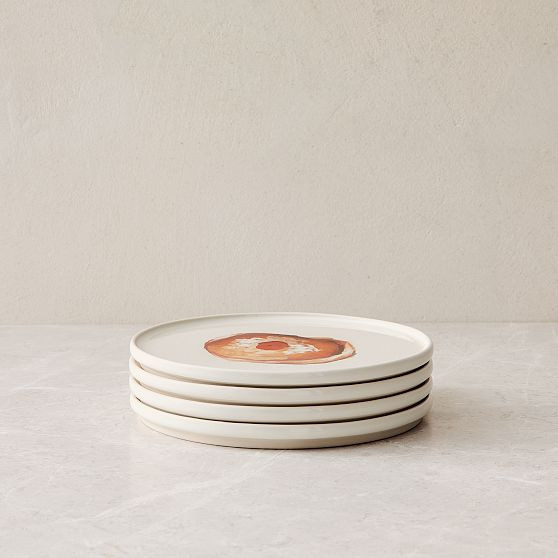 Holiday Food Icon Dinnerware, App Plate, Sweet, Set of 4 | West Elm (US)