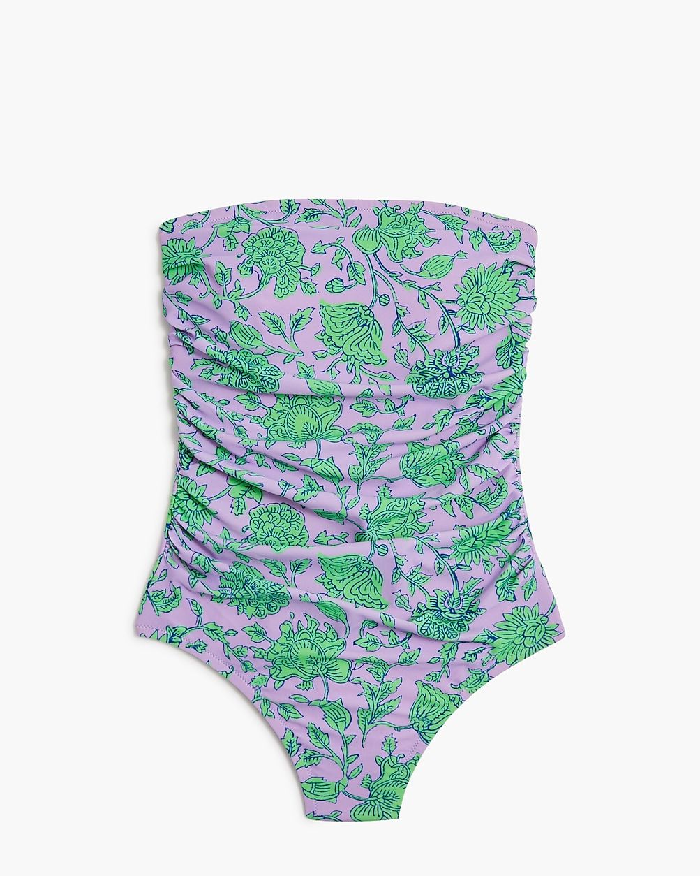 Printed strapless one-piece swimsuit | J.Crew Factory