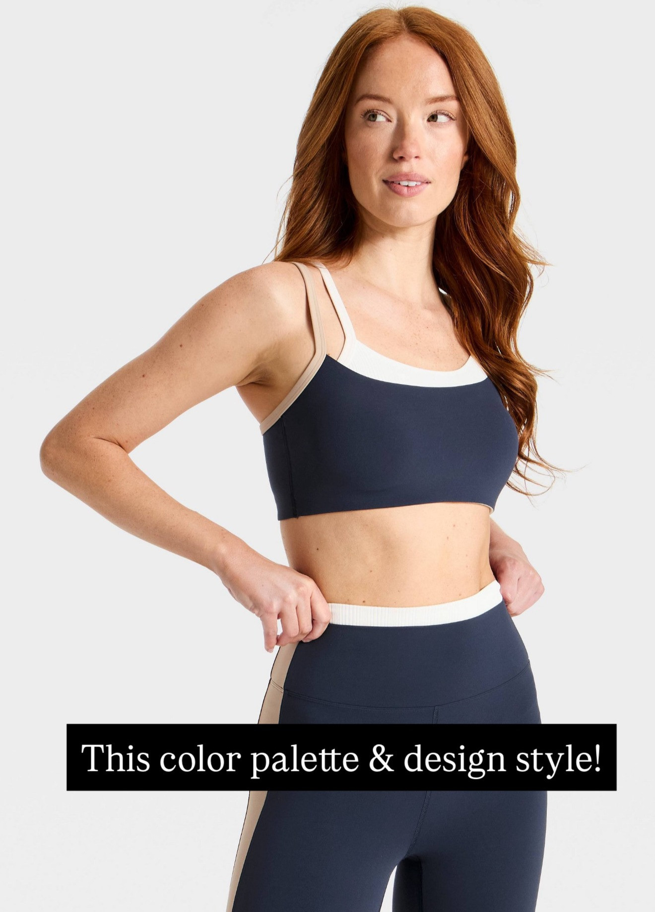 Can't believe this set is from Target! This is perfect for working out, especially if you do pilates or yoga! Love the stripe on the side of the leggins!

Loverly Grey, Target, athleisure, activewear, active set, navy leggings, pilates outfit 

 #LTKActive
