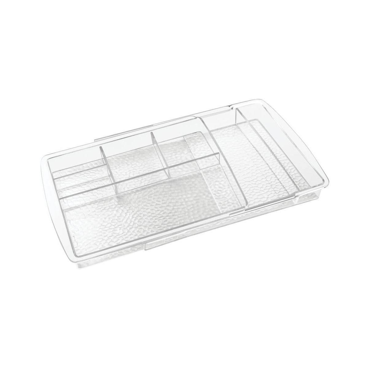 mDesign Expandable Makeup Organizer Tray for Bathroom Drawers - Clear - Clear | Macy's