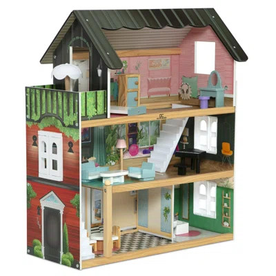 Delta Children South Beach Dollhouse - 3-Story Dollhouse With 4 Rooms - Includes 16 Accessories - Fits 5-Inch Dolls - Pretend Play For Ages 3+ | Wayfair North America