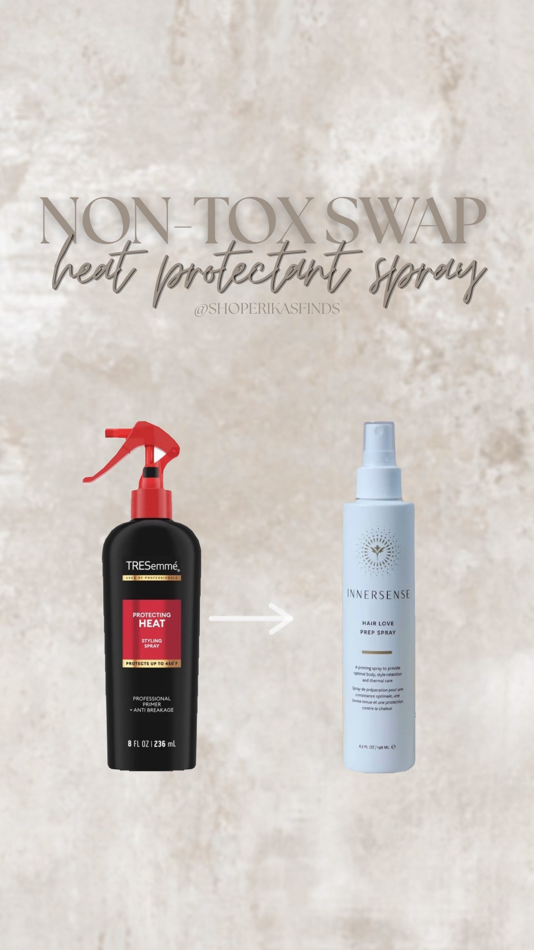 A non-tox swap I made this week! Been waiting to run out of my tresemme heat spray so that I could make a swap with my next purchase! ✨ healthy living beauty swaps hair care clean products

#LTKBeauty