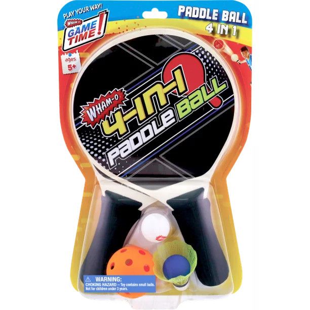 Wham-O Game Time 4-in-1 Paddle Ball Games Set | Walmart (US)