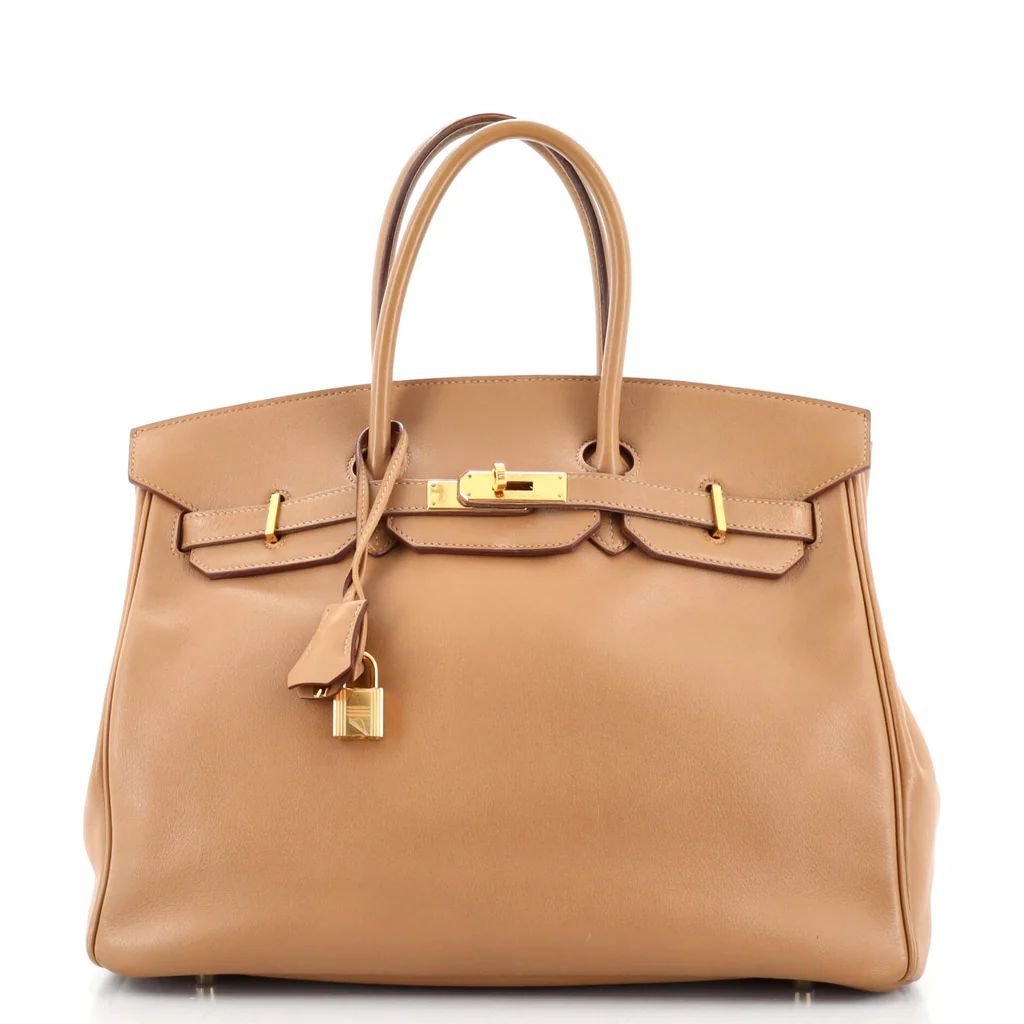 Hermes Birkin Handbag Brown Swift with Gold Hardware 35 Brown 1428031 | Rebag