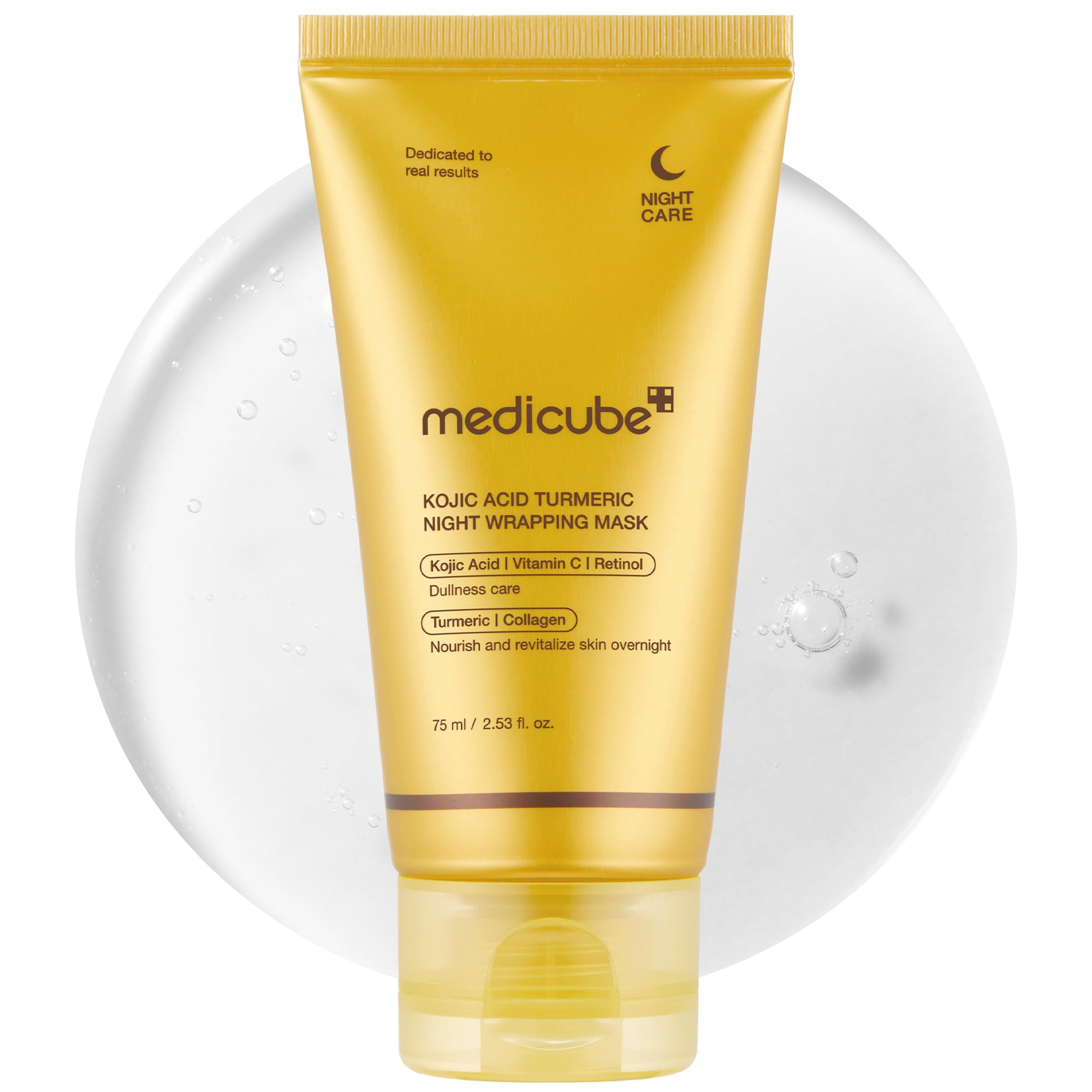 medicube Kojic Acid Turmeric Overnight Wrapping Peel Off Mask – Brightens & Defends Against Ski... | Amazon (US)