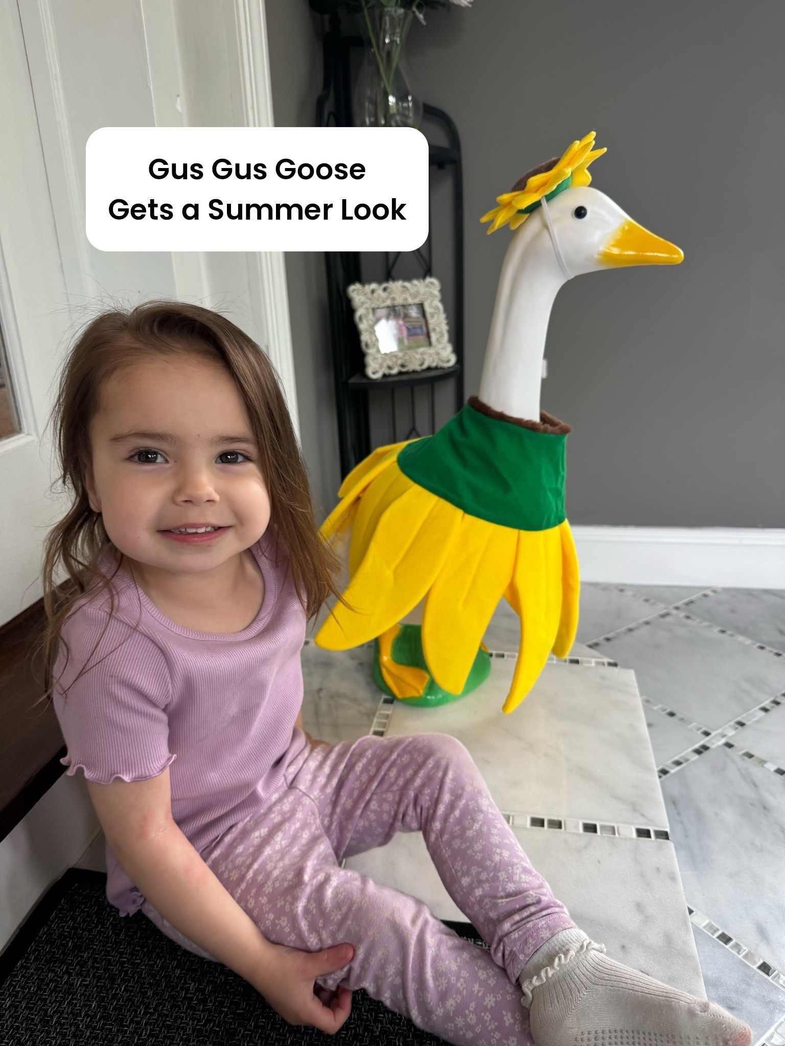 Gus Gus Goose gets a summer ‘fit! 
🌻🌻🌻

porch goose outfit, sunflower porch goose, summer porch decor, porch goose decor, goose outfit ideas, vintage porch goose, cottagecore decor, sunflower aesthetic, whimsical porch decor, grandmillennial style, seasonal porch decor, outdoor summer decor, kitschy home decor, lawn goose outfit, front porch inspiration, sunflower decor, summer decorating ideas, trendy porch decor, porch goose trend, LTK home decor, toddler girl outfits, target girls outfits, spring toddler girl outfit, summer clothes for toddler girls

#LTKKids #LTKHome #LTKSeasonal