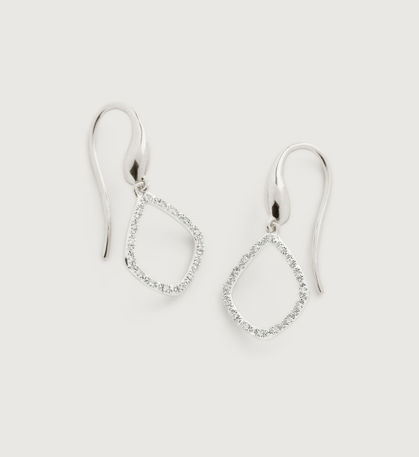 Riva Diamond Kite Earrings | Monica Vinader (US)