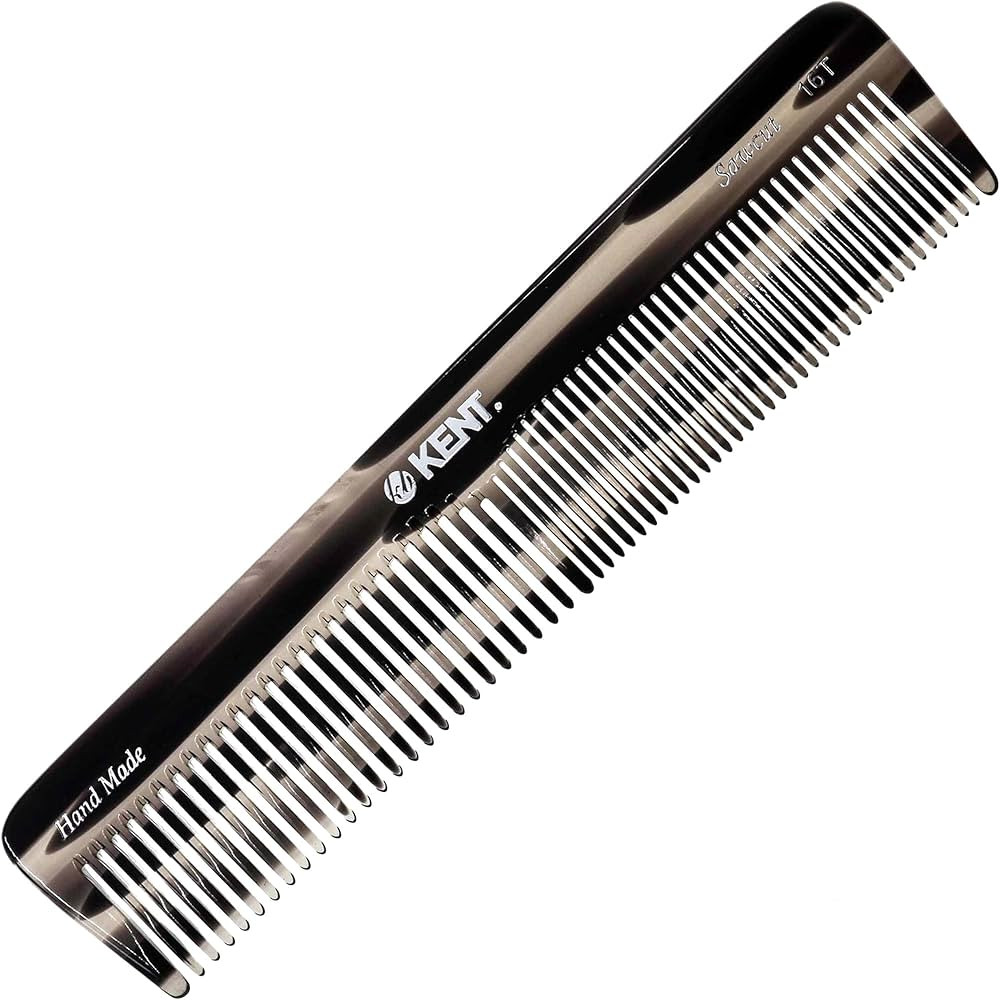 Kent 16TG Fine Tooth Comb and Wide Tooth Comb for Hair, Kent Beard Comb and Mustache Comb for Hai... | Amazon (US)