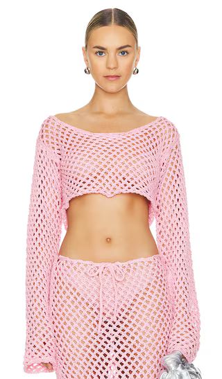 Magen Shirt in Pink Cream | Revolve Clothing (Global)