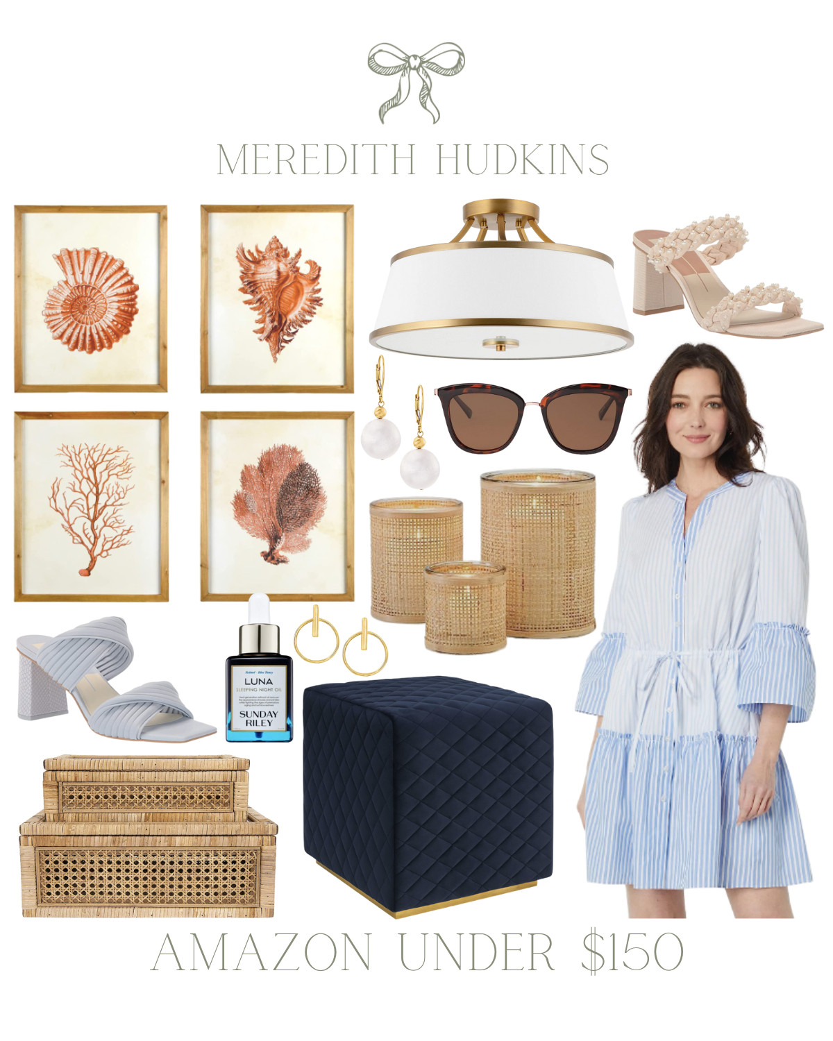 Blue and white home, coastal fashion, English factory, Steve Madden, Sam, Edelman, Draper James, ... | Amazon (US)