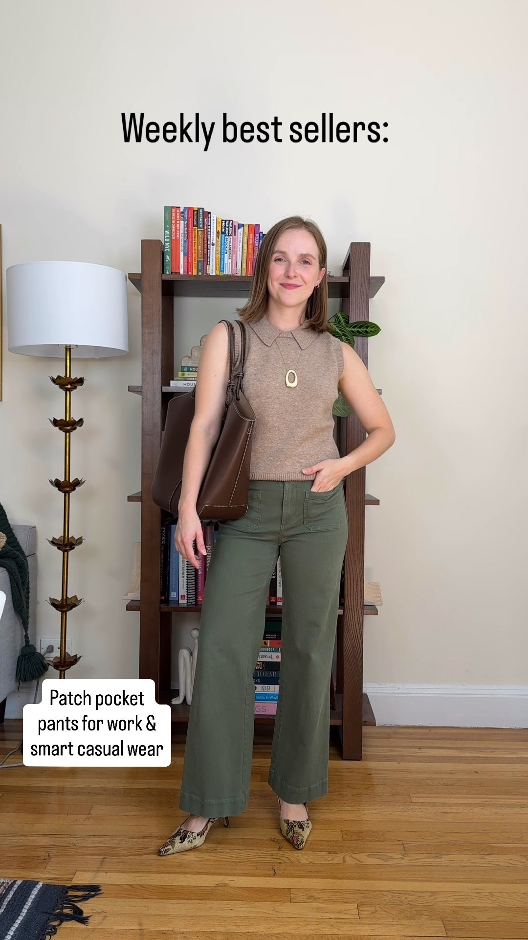 Patch pocket pants for work wear. Wearing size 25/0 petite

#LTKSaleAlert #LTKWorkwear