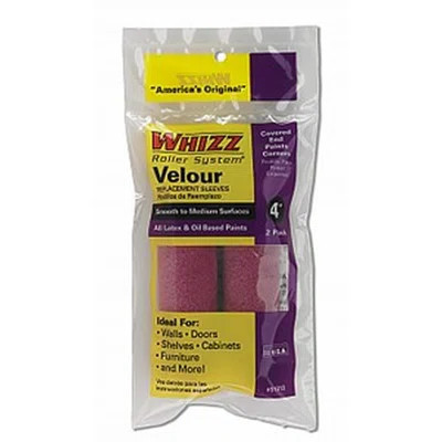 Whizz 51012 4" Purple Velour 3/16" Nap Mini Roller 2Pk | Wayfair North America