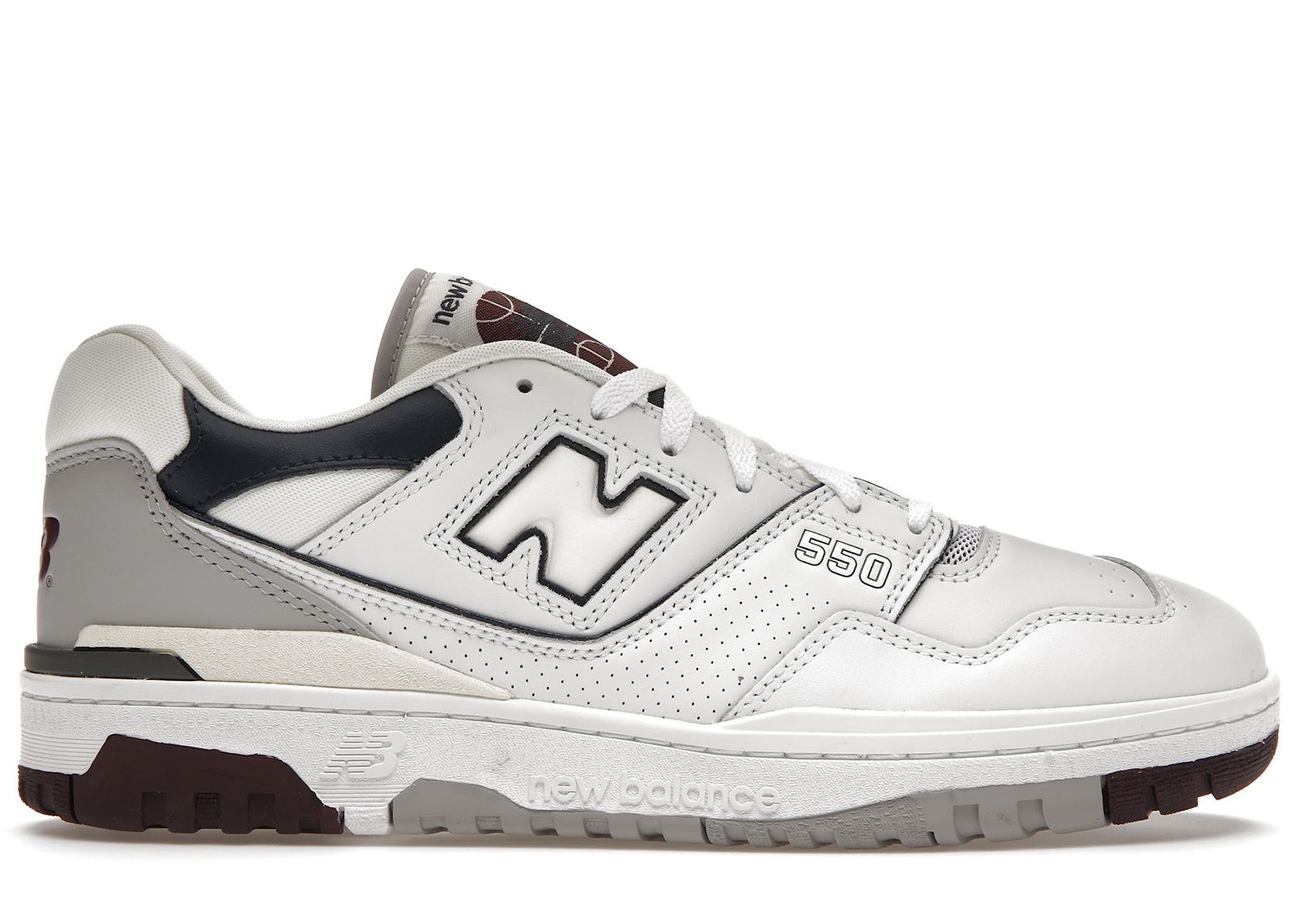 New Balance 550 White Natural Indigo Burgundy | StockX