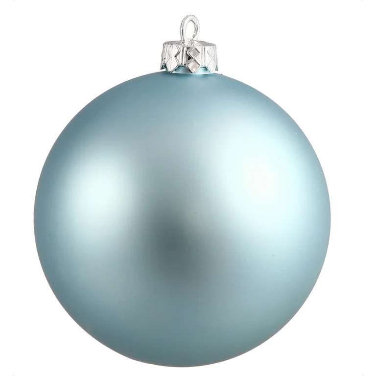 Vickerman 2.75" Christmas Ornament Ball, Baby Blue Matte Finish, Shatterproof Plastic, UV Resista... | Walmart (US)