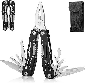 14-In-1 Multitool with Safety Locking, Professional Stainless Steel Multitool Pliers Pocket Knife... | Amazon (US)