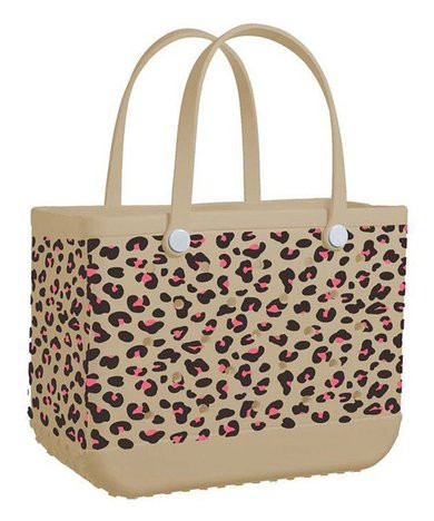 Boolore Brown & Black Leopard Cutout Beach Tote | Zulily