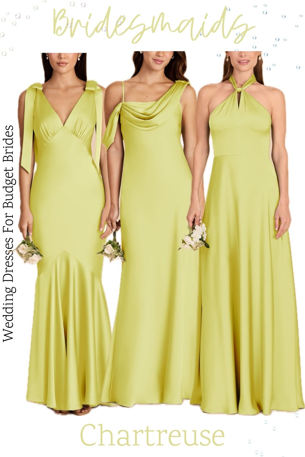 Green bridesmaid dresses from Birdy Grey.

Special occasion dress, prom dress, wedding guest dress, formal dress, green full length dress, bridesmaid dress, bridal party dress, chartreuse dress.

#LTKSeasonal #LTKWedding