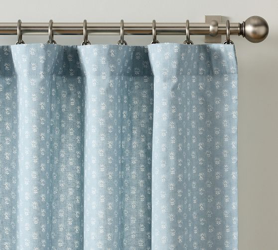 Kravet Petite Floral Curtain | Pottery Barn (US)