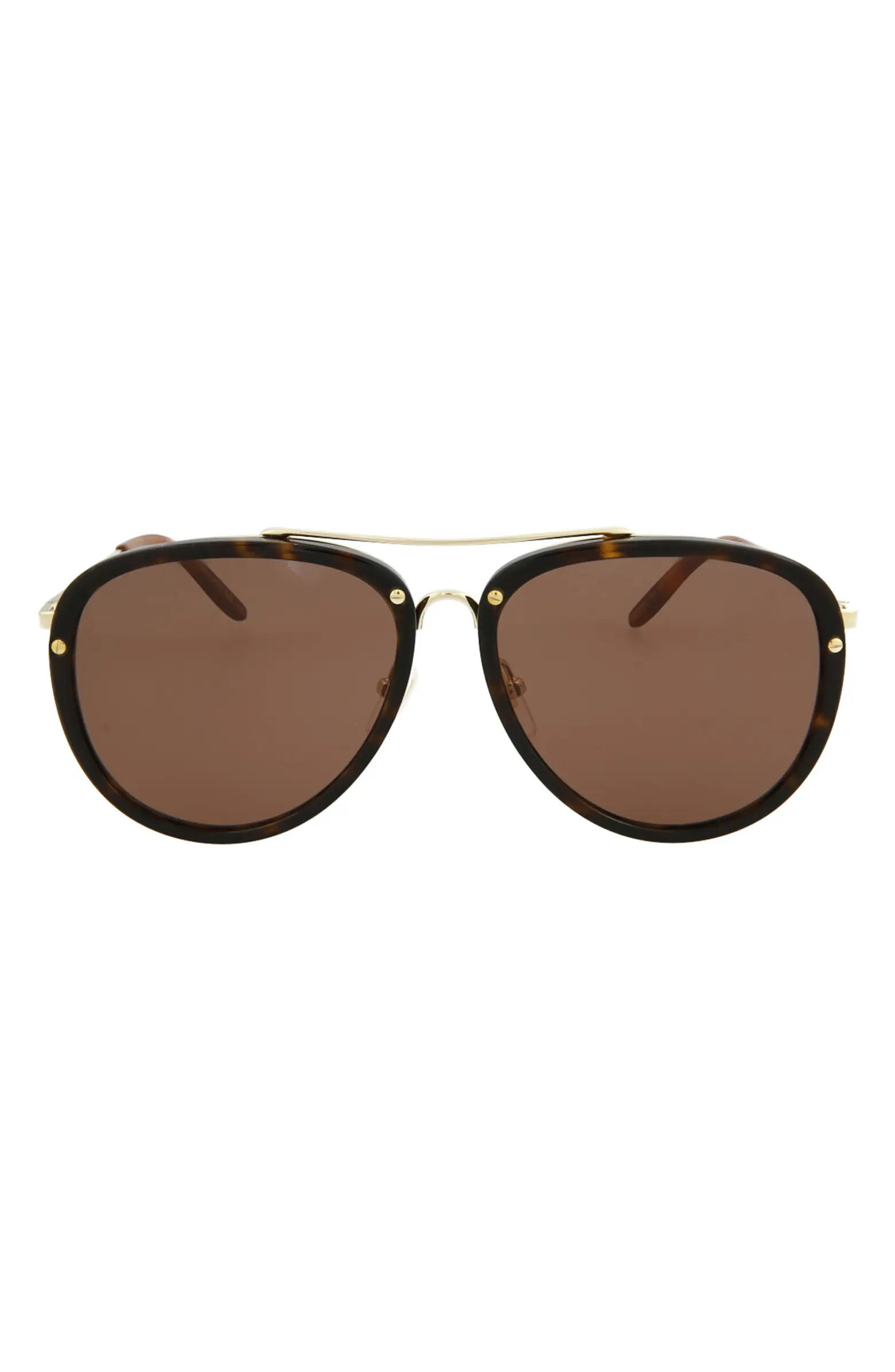 Gucci 56mm Aviator Sunglasses | Nordstromrack | Nordstrom Rack