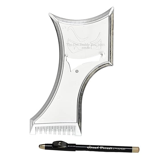The Cut Buddy PLUS Beard Shaping Tool, Clear Template with Built-in Comb and Bonus Pencil, Ideal ... | Amazon (US)