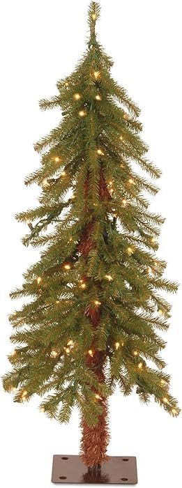 National Tree Company 3 ft Pre-Lit Hickory Cedar Mini Artificial Christmas Tree, 50 Clear Lights,... | Amazon (US)