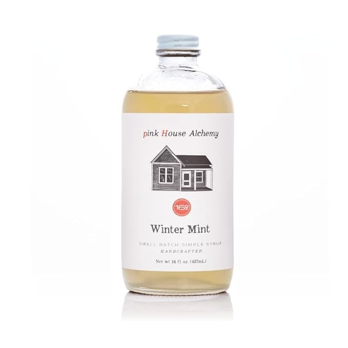 Pink House Alchemy Winter Mint- Simple Syrup - 16 OZ Bottle for Coffee, Cocktail, Mocktail and No... | Amazon (US)